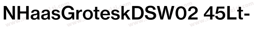 NHaasGroteskDSW02 45Lt字体转换